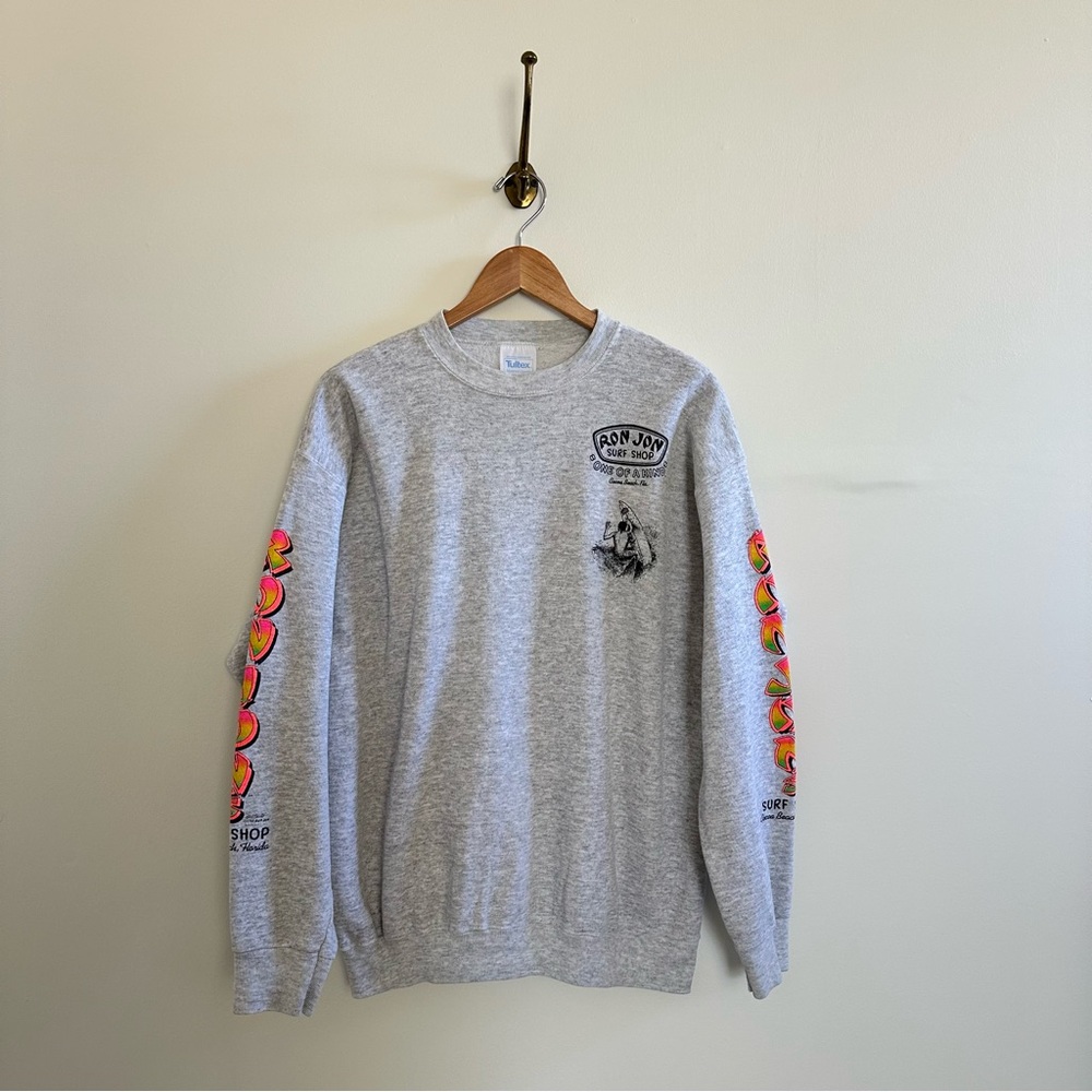 1989 vintage Ron Jon graphic crewneck- fits like a L